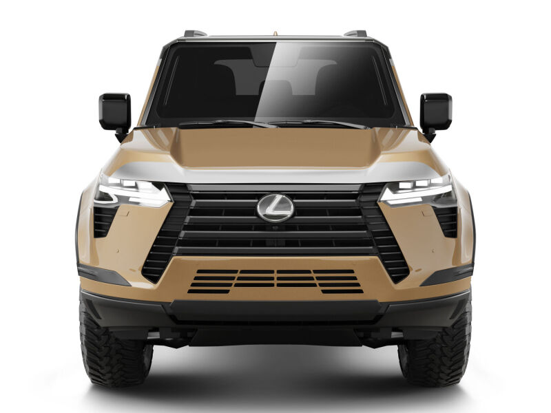 Lexus GX550 Hood Deflector - Husky Liners - Aeroskin - Chrome - `24-`26
